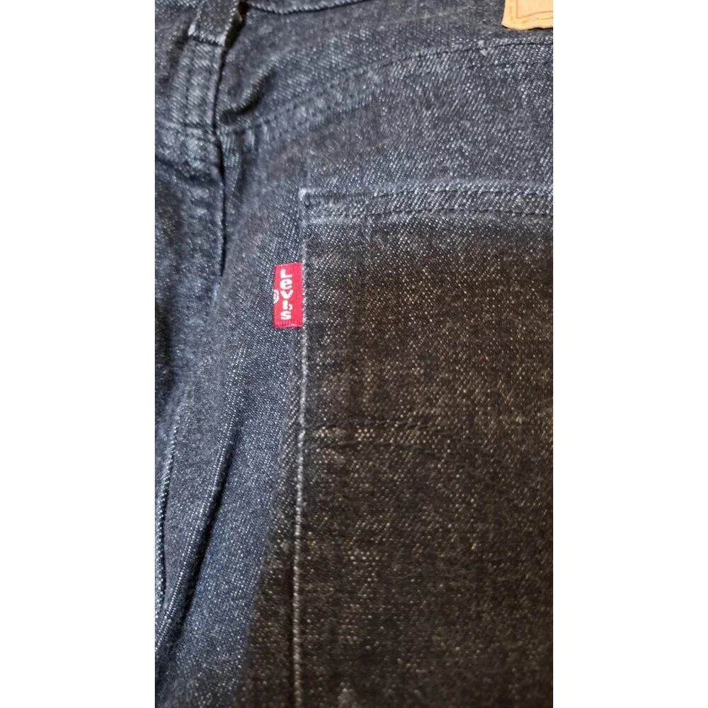 Levis 501 Jeans Mens 34X32 Black‎ Button Fly Straight Leg Cowboy Rancher